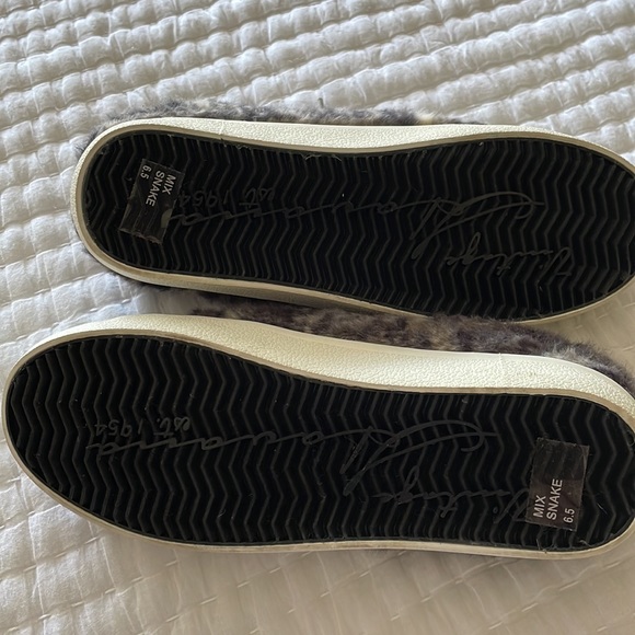 Vintage Havana charcoal gray faux fur slide sneakers size 6.5 - Picture 5 of 7